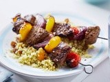 Lamb kebabs with lemony couscous recipe