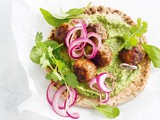 Lamb kofta and spicy green hummus recipe