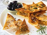 Lebanese bread crisps - 3 ways