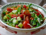 Lebanese Cucumber & Tomato Salad with Mint Recipe
