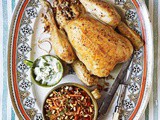 Lebanese roast chicken stuffed with rice, lamb and cinnamon recipe