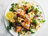Lebanese roast salmon and cauliflower salad recipe