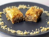 Lebanese Style Baklava with Walnuts and Pistachios Recipe