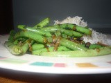 Loubieh Bizeit + Kizbarh - Lebanese String Beans + Cilantro Recipe