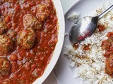 Meatballs and rice (Dawood basha)