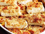 Mediterranean Roasted Fish & Vegetables Recipe
