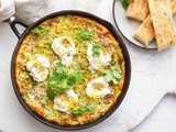 Middle Eastern omelette with labne and dukkah recipe