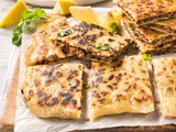 Middle Eastern stuffed flatbreads recipe