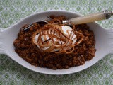 Mujadara, Lebanese lentils with caramelized onions recipe