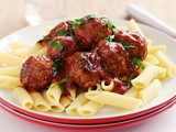 Penne and meatballs recipe