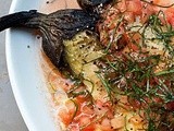 Roasted Eggplant with Tomato Dressing Recipe