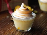 Saffron Honey Meringue Panna Cotta Recipe