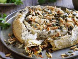 Seeded carrot and cabbage filo pie recipe