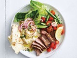 Shawarma lamb dinner plate