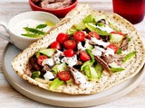 Slow-cooked lamb flatbreads with lemon yoghurt recipe