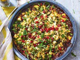 Spiced lamb and herby quinoa crumble recipe
