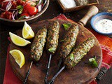 Spiced lamb koftas with mint & tomato salad recipe