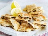 Spicy beef and eggplant gozleme recipe