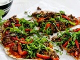 Spicy lamb flatbread pizzas recipe