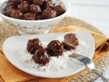 Spicy Meatballs in Pomegranate bbq Sauce recipe