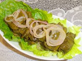 Stuffed Vine Leaves in Oil ( Warak Inab Bilzeit) Recipe