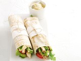 Sumac chicken and hummus wraps recipe