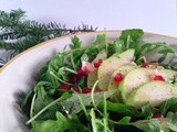 Arugula, Pear & Pomegranate Salad