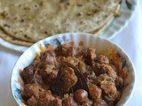 Kondakadalai curry-kala channa curry