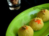 Malai ladoo - paneer ladoo - kesar malai ladoo