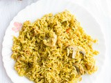 Mushroom biryani recipe - spicy kalan biryani