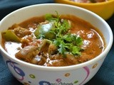 Mushroom capsicum masala - masala for rotis