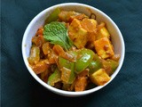 Paneer capsicum masala - restaurant style masala