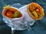 Paneer tikka kathi roll - kathi wrap recipe - paneer recipes