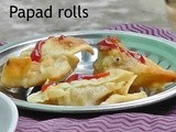 Papad Rolls | Indian Wafers Rolls
