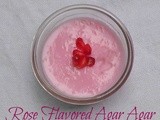 Rose Flavored Agar Agar Pudding