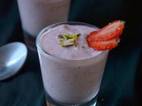 Strawberry shrikhand - shrikhand with strawberry