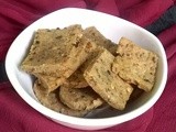 Wheat Crackers | Eggless Butterless Crackers | Spiced Crackers