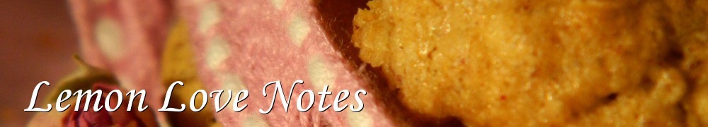 Very Good Recipes - Lemon Love Notes