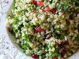 Bulgur Sald with Mint & Pomegranates