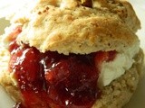 Fig Scones with Labneh & Raspberry Jam