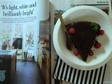 Fluffy Brownie with Raspberry Puree & a Touch of Summer