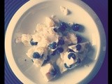 Frozen Sweet Labneh with Vanilla, Lemon & Blueberries
