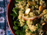 Green Couscous with Hemp Seeds & Raw Garlic