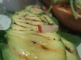 Late Night Snack: Salmon & Grilled Courgette Baguette w Ramson Raita