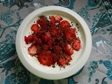 Sweet Laban with Orange Blossom Water, Crushed Hazelnuts & Strawberries