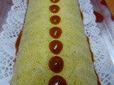 Bûche glacée vanille/caramel beurre salé