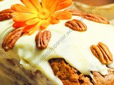 Gâteau aux carottes, glaçage au fromage frais / Carrot Cake with Cream Cheese Topping