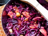 Salade de chou rouge à l’orange sanguine / Red Cabbage and Blood Orange Salad