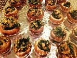 Skinny Spinach Stuffed Mushrooms