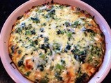 Spinach, Broccoli & Feta Crustless Quiche